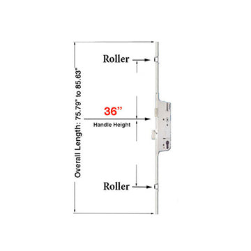 HOPPE REPLACEMENT FOR FUHR AUTOMATIC MULTIPOINT LOCK WITH ROLLERS